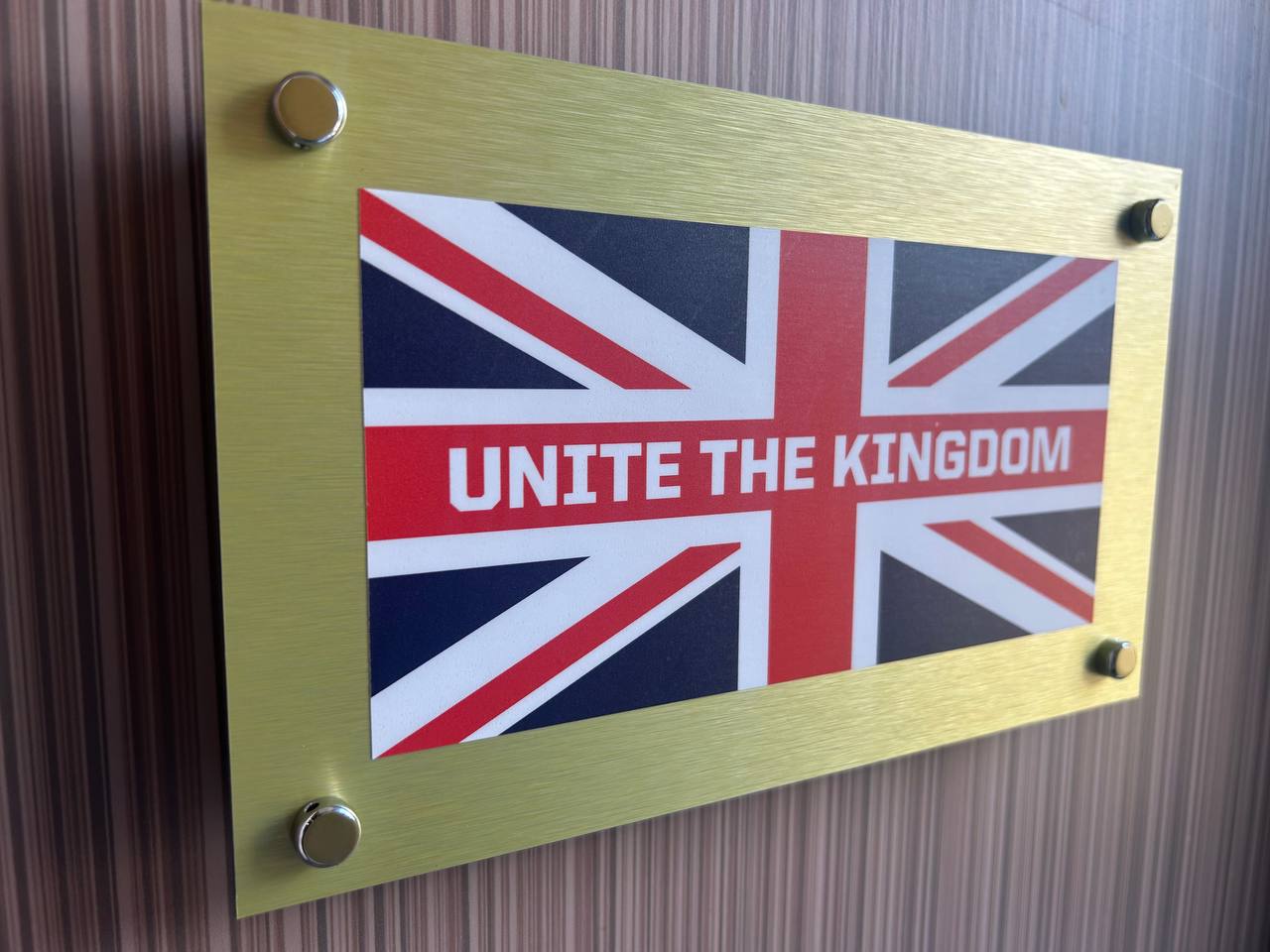 House Number / Name Plaque Gold